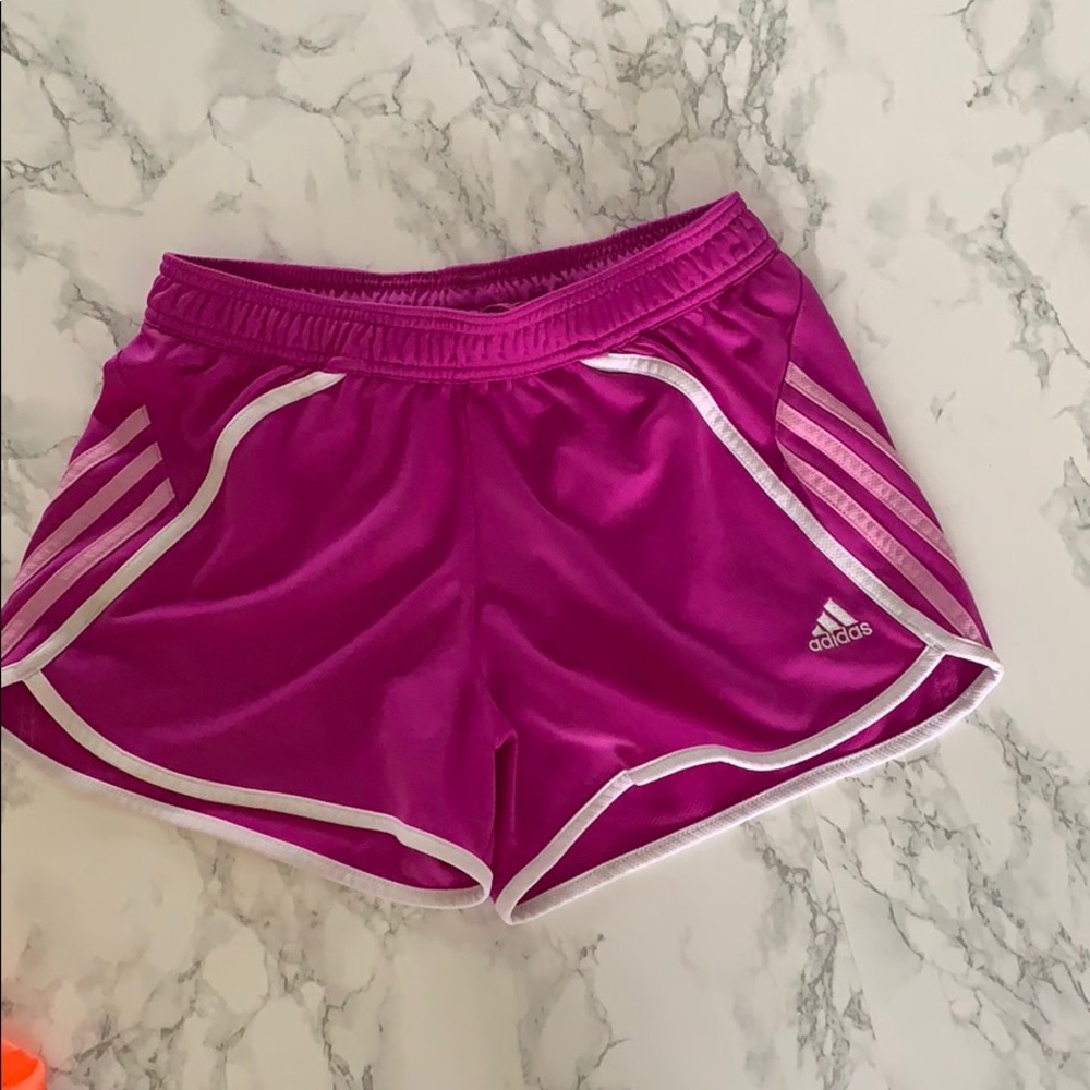 Women’s purple adidas shorts